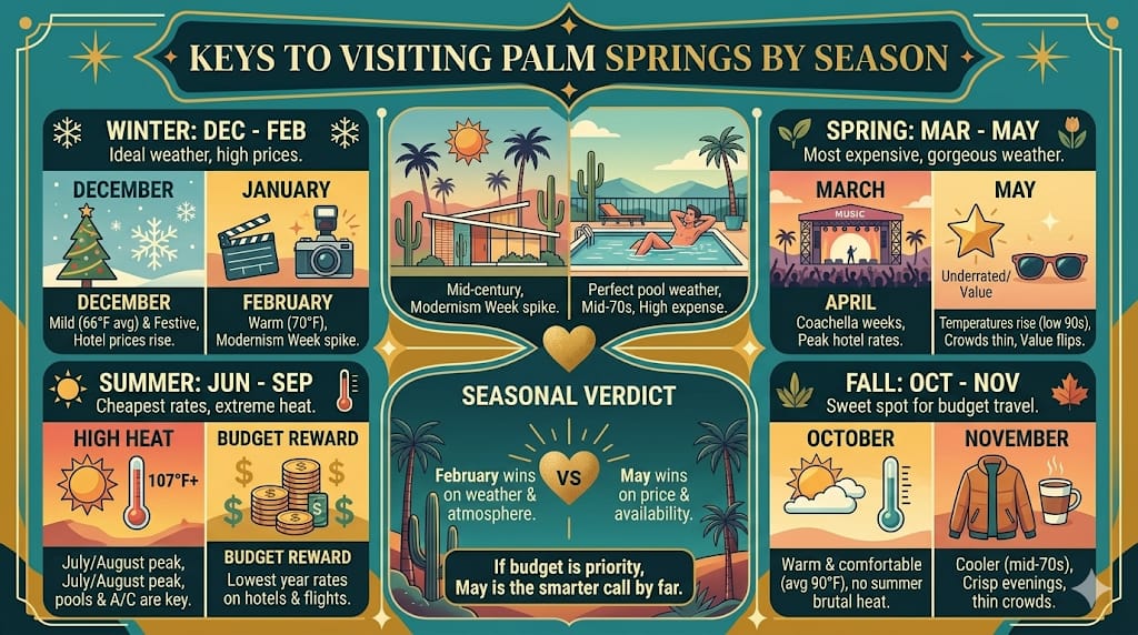 Palm Springs Weather By Month