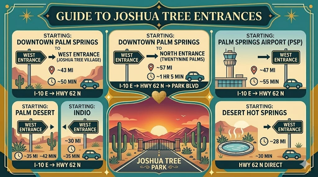 Palm Springs To Joshua Tree: Distance And Drive Time At A Glance