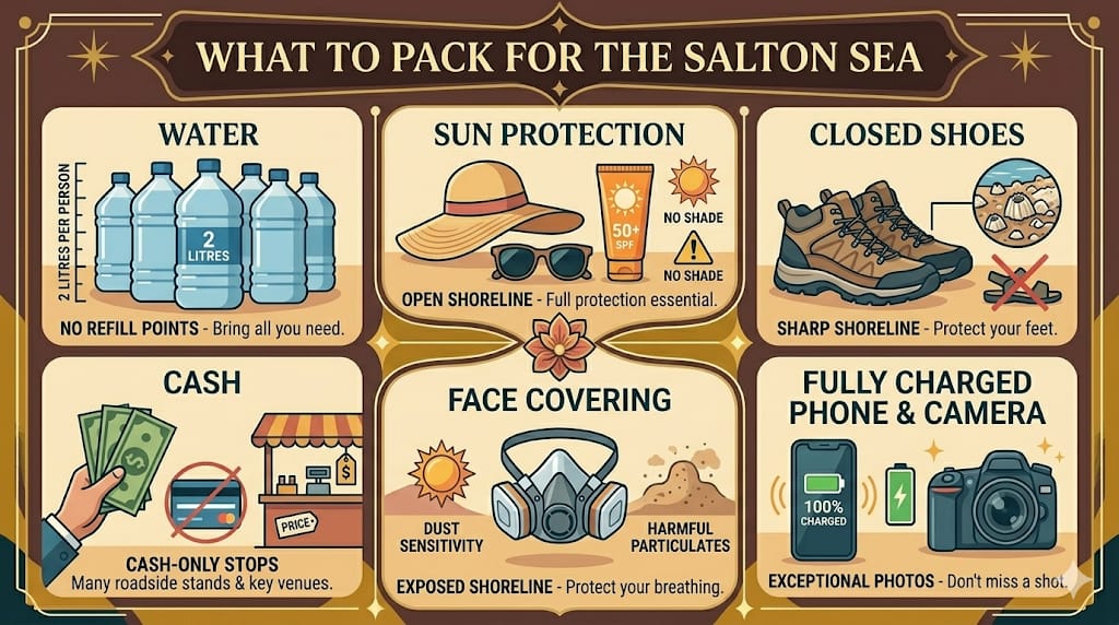 What to Pack for the Salton Sea