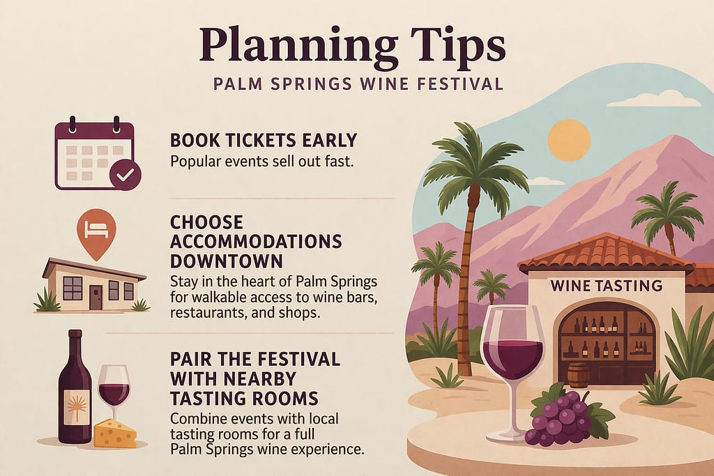 Palm Springs Wine Festival Planning Tips: