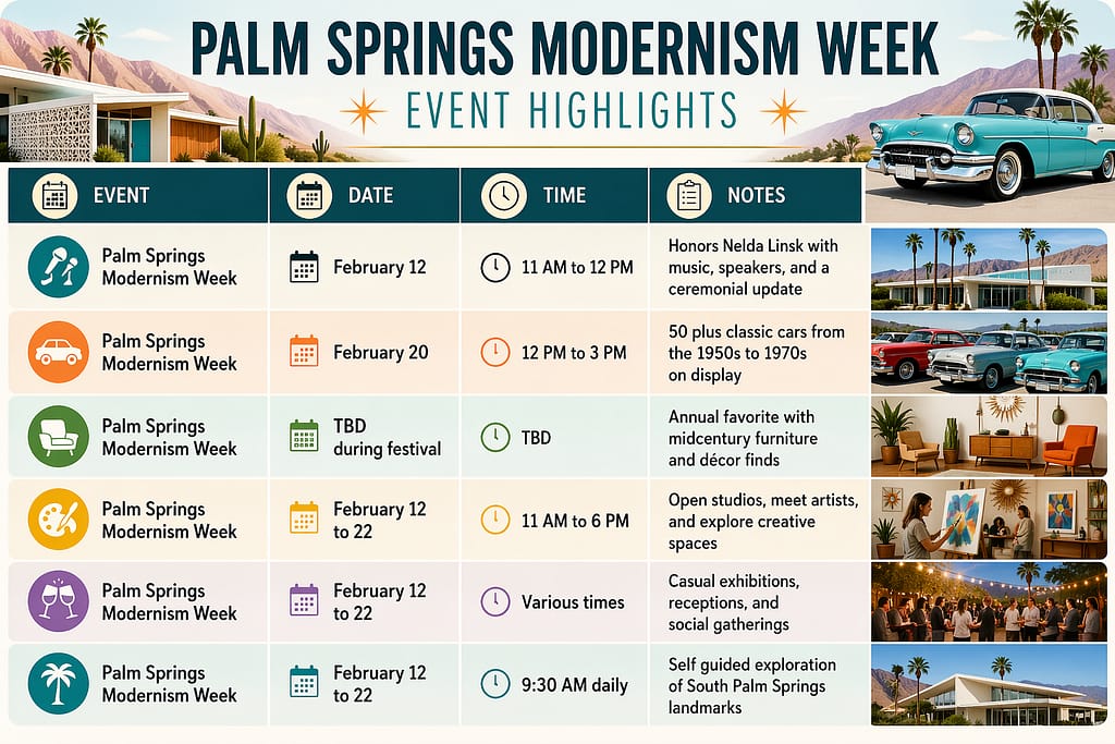 Palm Springs Modernism Week Free Events