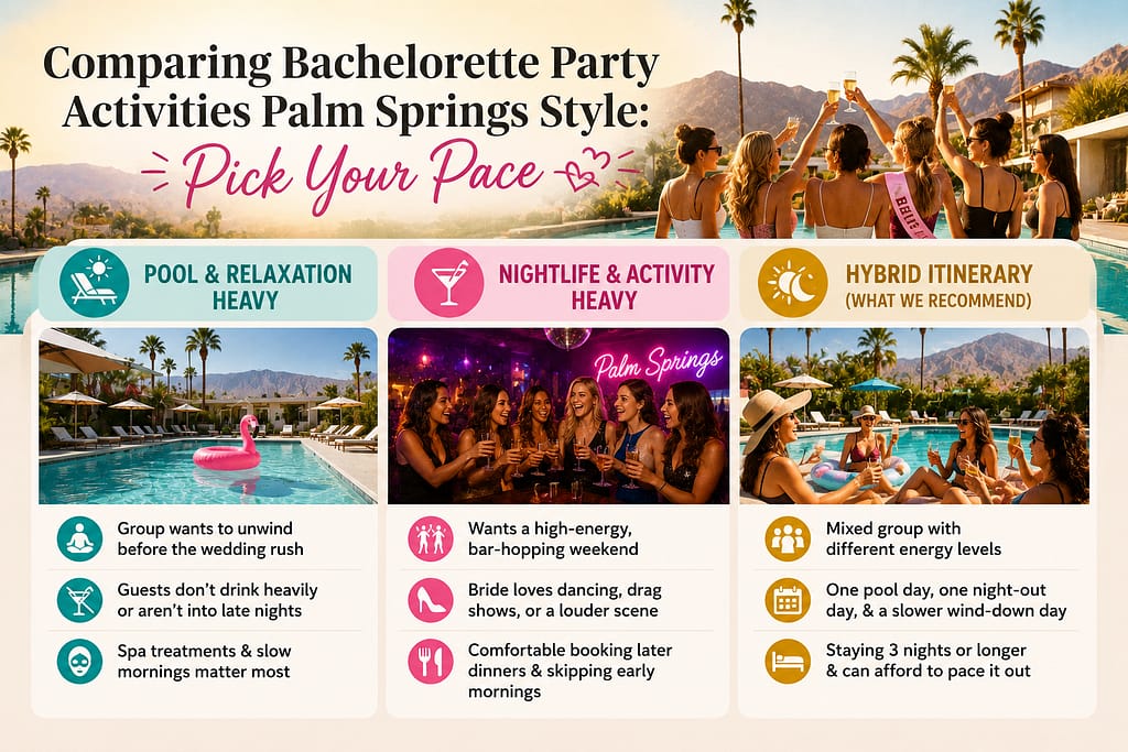 Comparing Bachelorette Party Activities Palm Springs Style