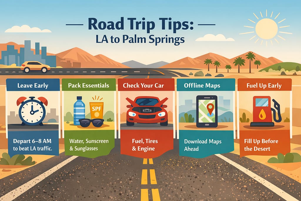 Road Trip Tips for a Smooth Los Angeles to Palm Springs Drive