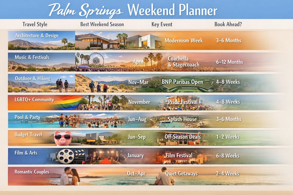 Palm Springs Weekend Getaway