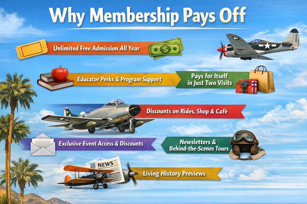 Palm Springs Air Museum Membership Benefits and Perks