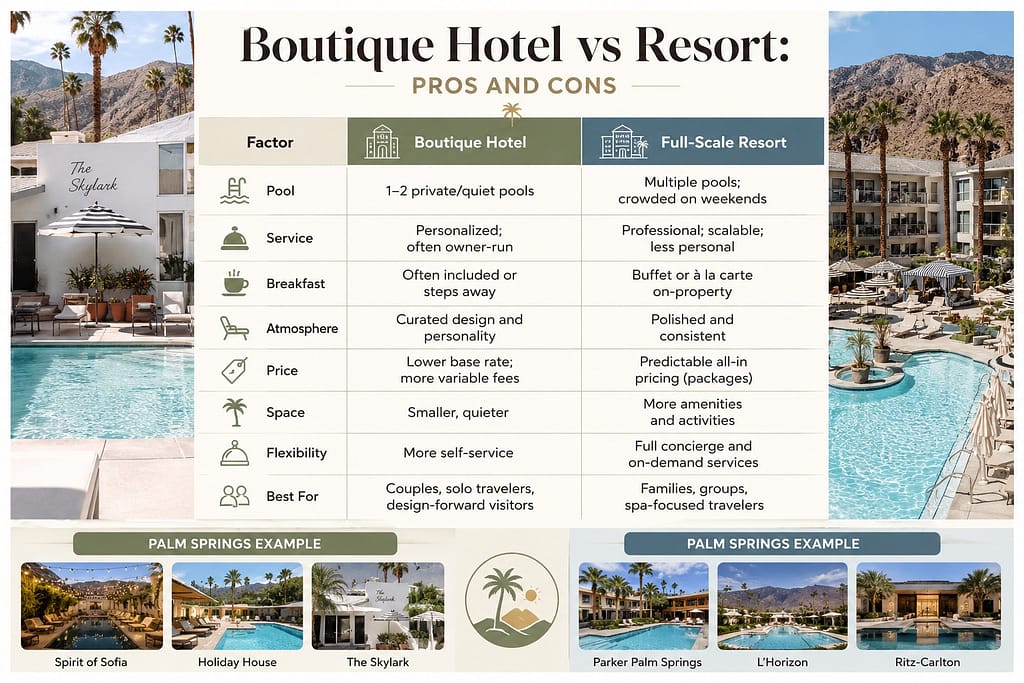 Boutique Hotel vs Resort: Pros and Cons