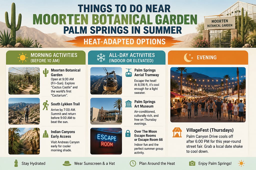 Things to Do Near Moorten Botanical Garden Palm Springs in Summer