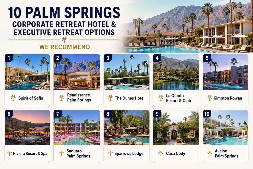 10 Palm Springs Corporate Retreat Hotel