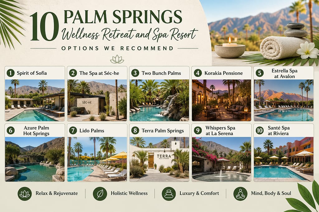 10 Palm Springs Wellness Retreat and Spa Resort Options We Recommend
