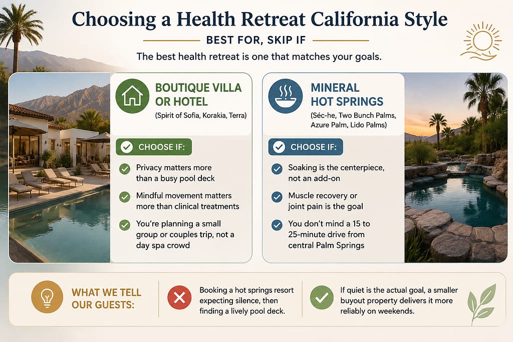 Choosing a Health Retreat California Style