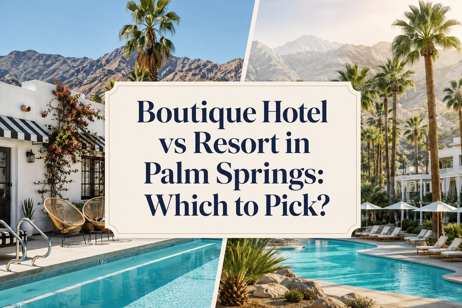 Boutique Hotel vs Resort in Palm Springs