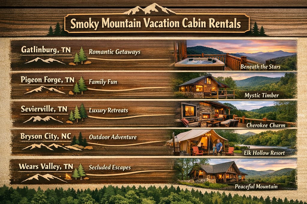Best Areas to Stay for Smoky Mountain Vacation Cabin Rentals
