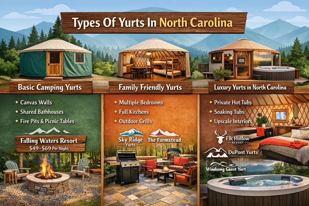 Types of Yurts Available in North Carolina
