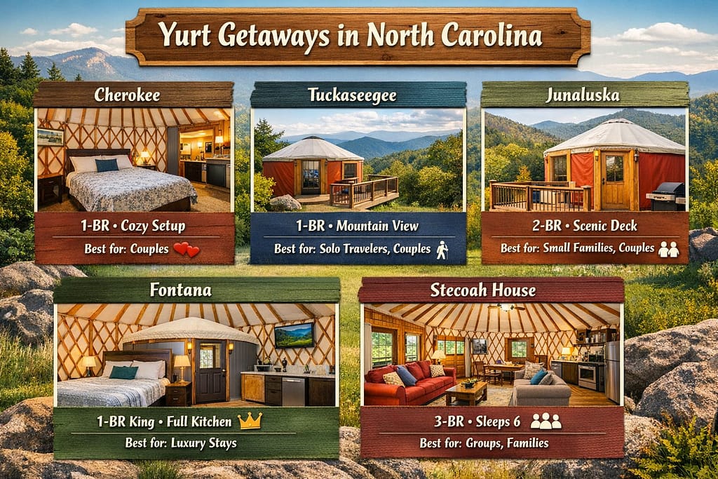 Yurt Units and Amenities at Sky Ridge Yurts