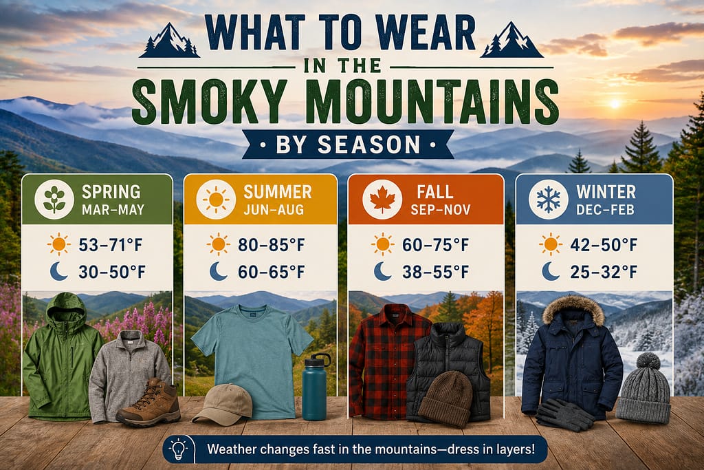 What to Wear in the Smoky Mountains by Season