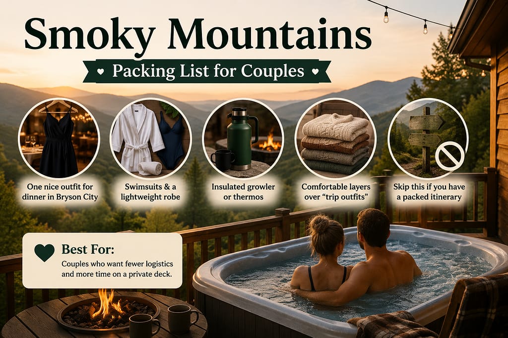 Smoky Mountains Packing List for Couples