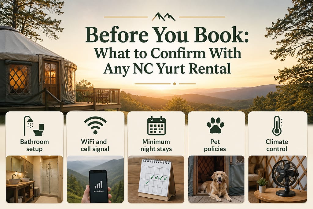 What to Confirm With Any NC Yurt Rental