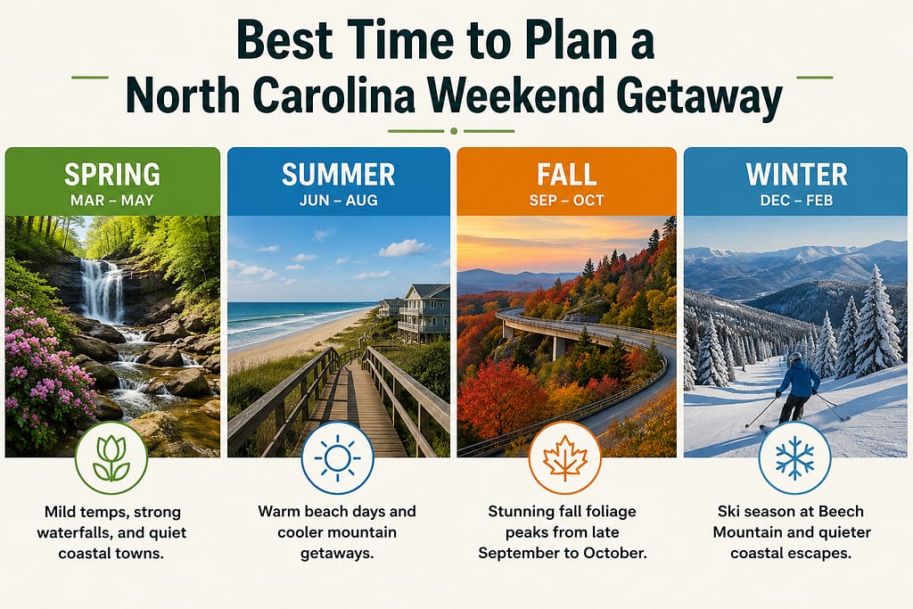 Best Time to Plan a North Carolina Weekend Getaway