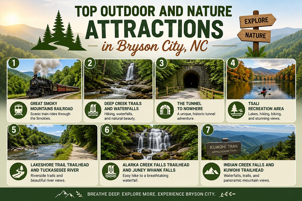 Top Outdoor And Nature Attractions In Bryson City
