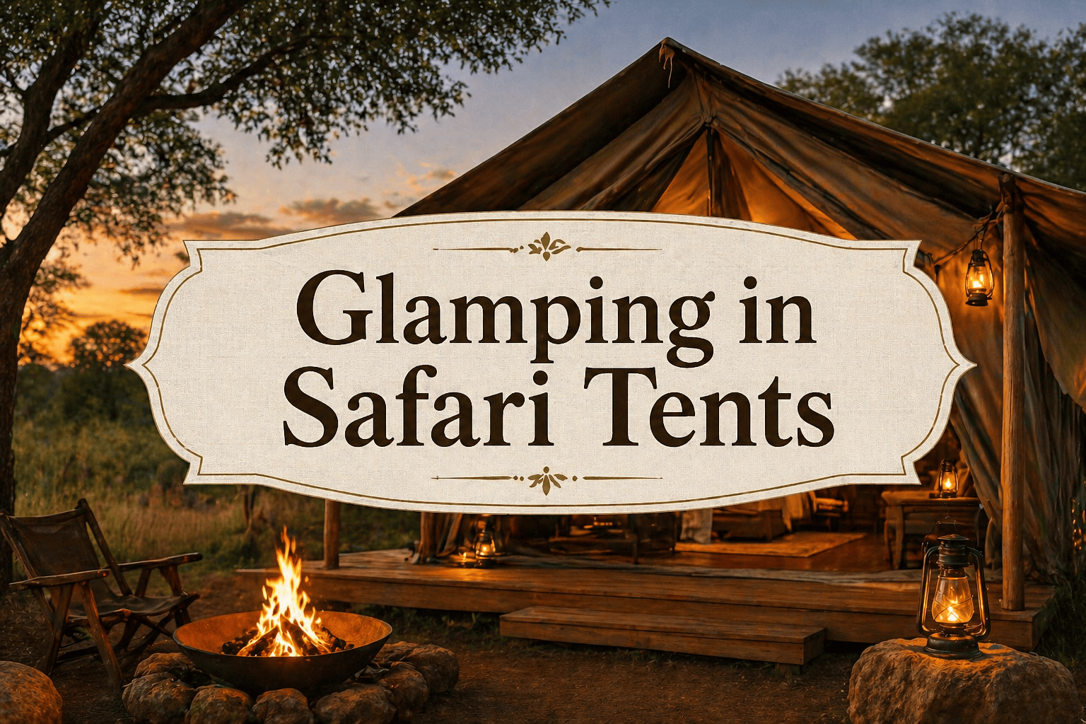 Glamping in Safari Tents Bryson City