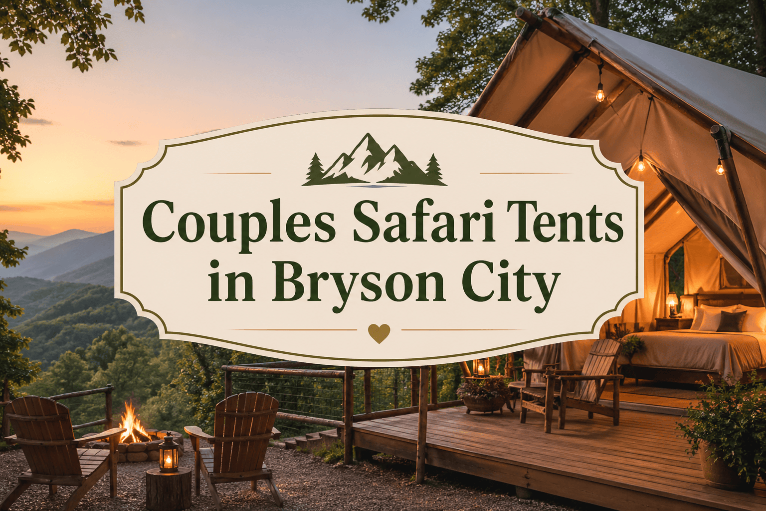 Couples Safari Tents Bryson City