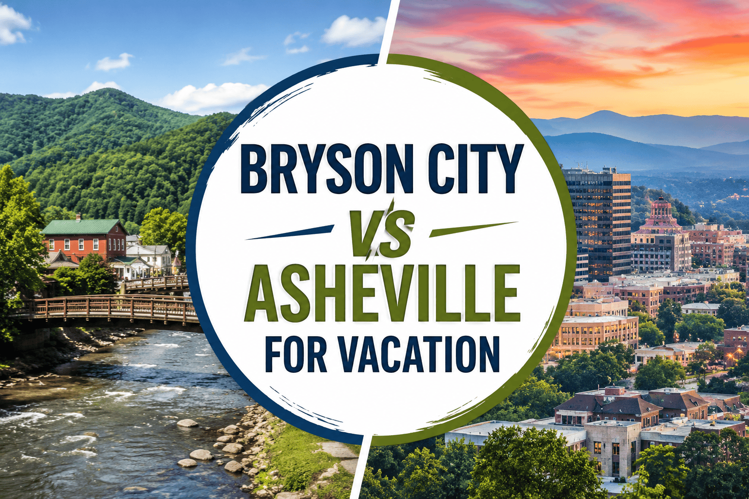 Bryson City vs Asheville for Vacation