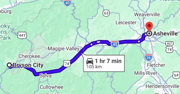 Bryson City vs Asheville for Vacation: 7 Epic Fun Tips 2026 8 How Long Is the Drive from Bryson City to Asheville?