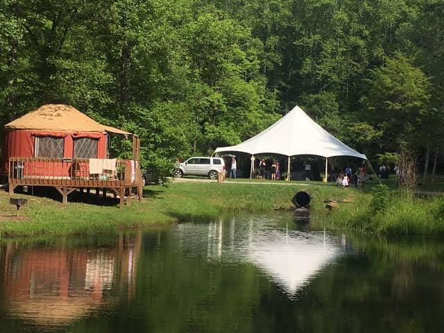 Falling Waters Resort: Budget Canvas Yurts in Bryson City, NC