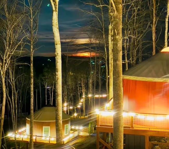 Windsong Guest Yurt (Topton, about 30 minutes)