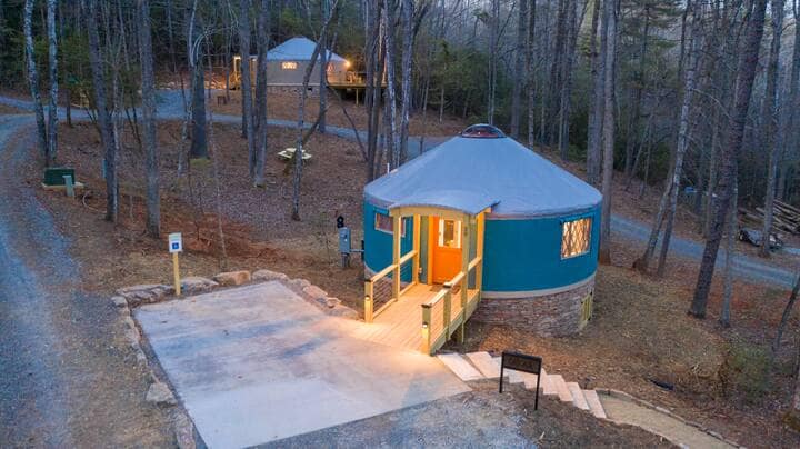 Luxury Yurts Near Asheville: DuPont Yurts, Hendersonville