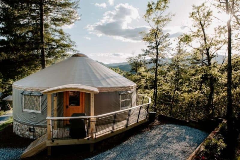 Best Yurts in North Carolina Mountains